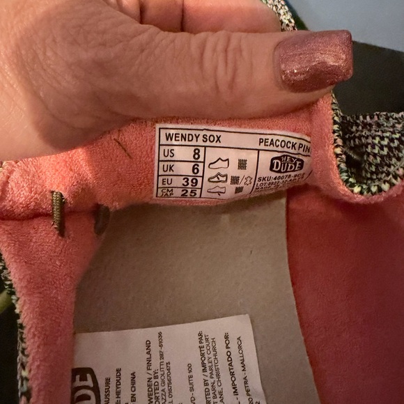 Never worn!! Hey Dude women multi-color Shoes - Picture 4 of 5